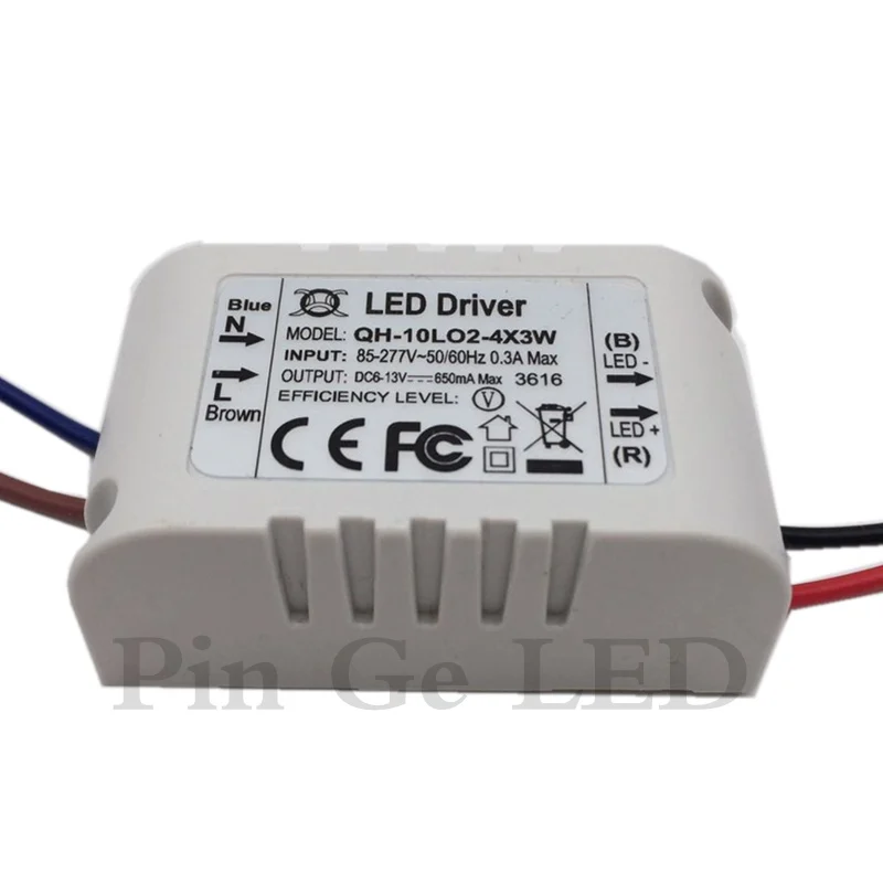 

5 Pieces Isolation 10W AC85-277V LED Driver 2-4x3W 600mA DC6-13V LED Power Supply Constant Current Ceiling Lamp