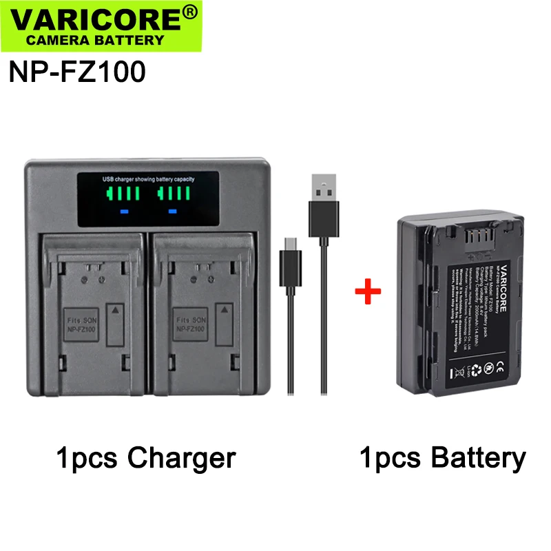 

Camera battery 8.4v 2000mAh A7 M3 Micro single NP-FZ100 for A7R4 A7R3 7RM3 A7RIII ILCE-9 A9M2 A7S3 Digital batteries