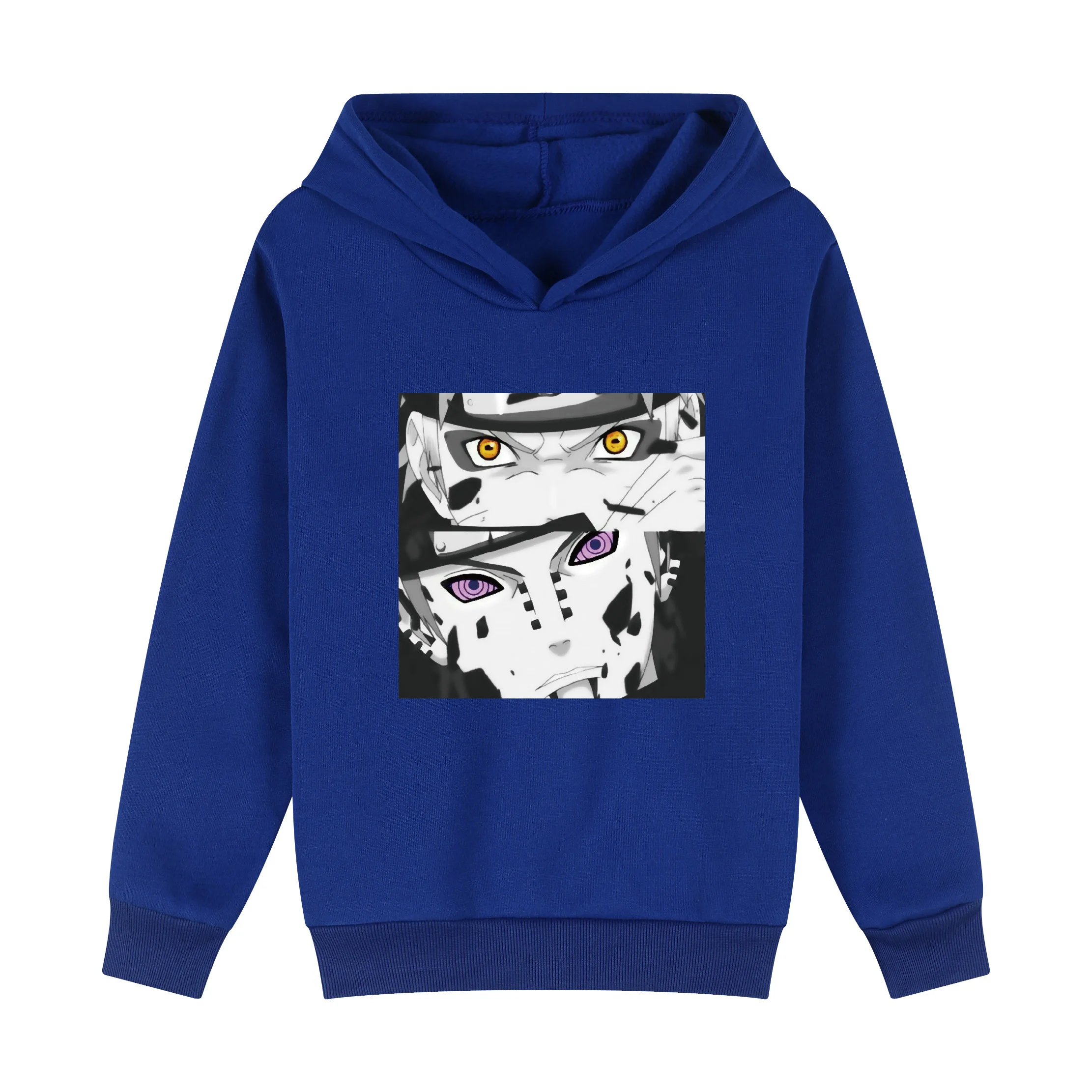 

New Animation Figure Print Clothes Girls Pattern Fashion Motion Ball Hoodies Costume Boys Tops Spring/Winter Children Clothing