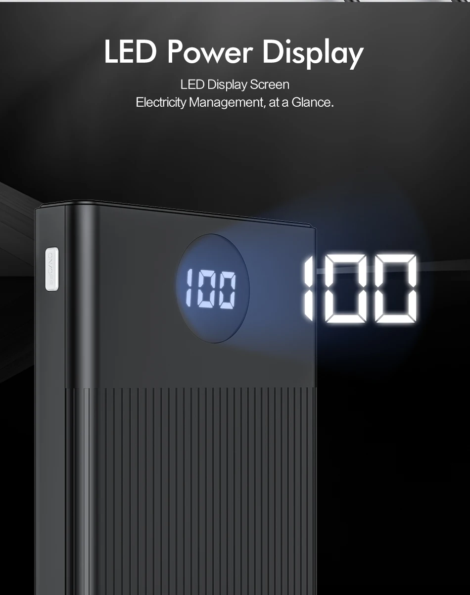 ROCK power Bank для xiaomi mi iPhone mi ni Digital Pover Bank 10000 мАч тонкий внешний аккумулятор Внешняя батарея повербанк Быстрая зарядка