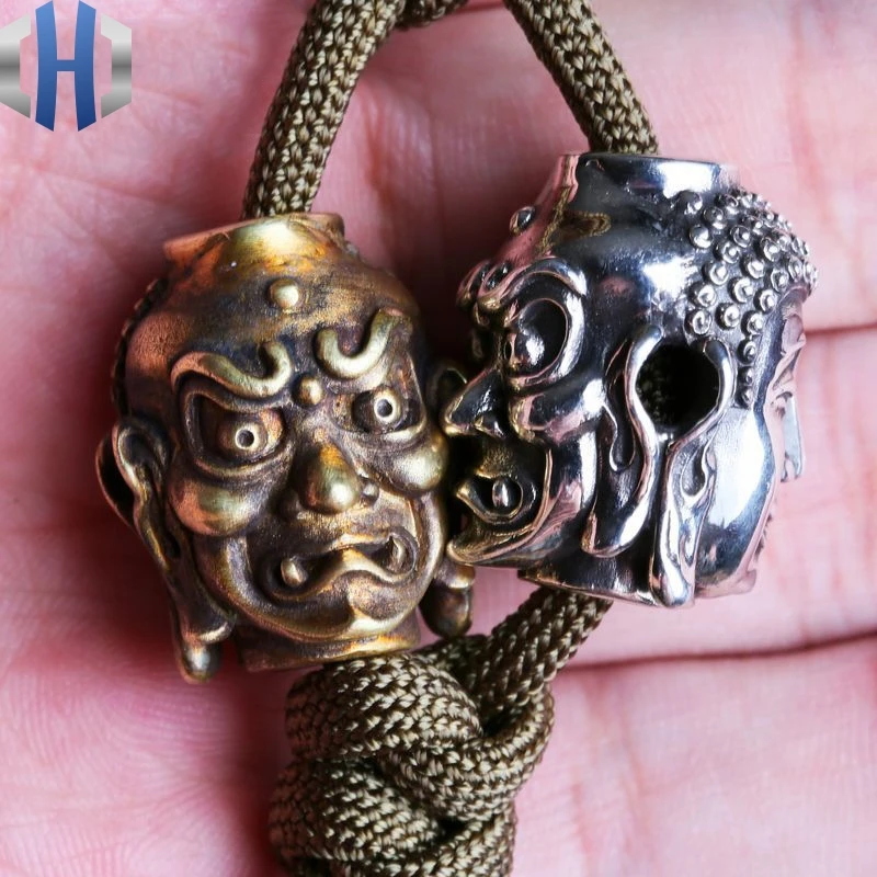 Китай Путешествие на Запад Будда нож кулон ручной работы Паракорд бисера DIY