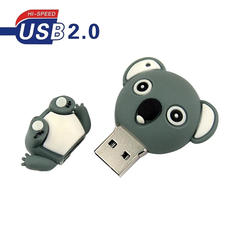 USB 2 0 милый Koala Usb флэш накопитель 64 Гб памяти флеш 32 ГБ 128 МБ прекрасный медведь Clef
