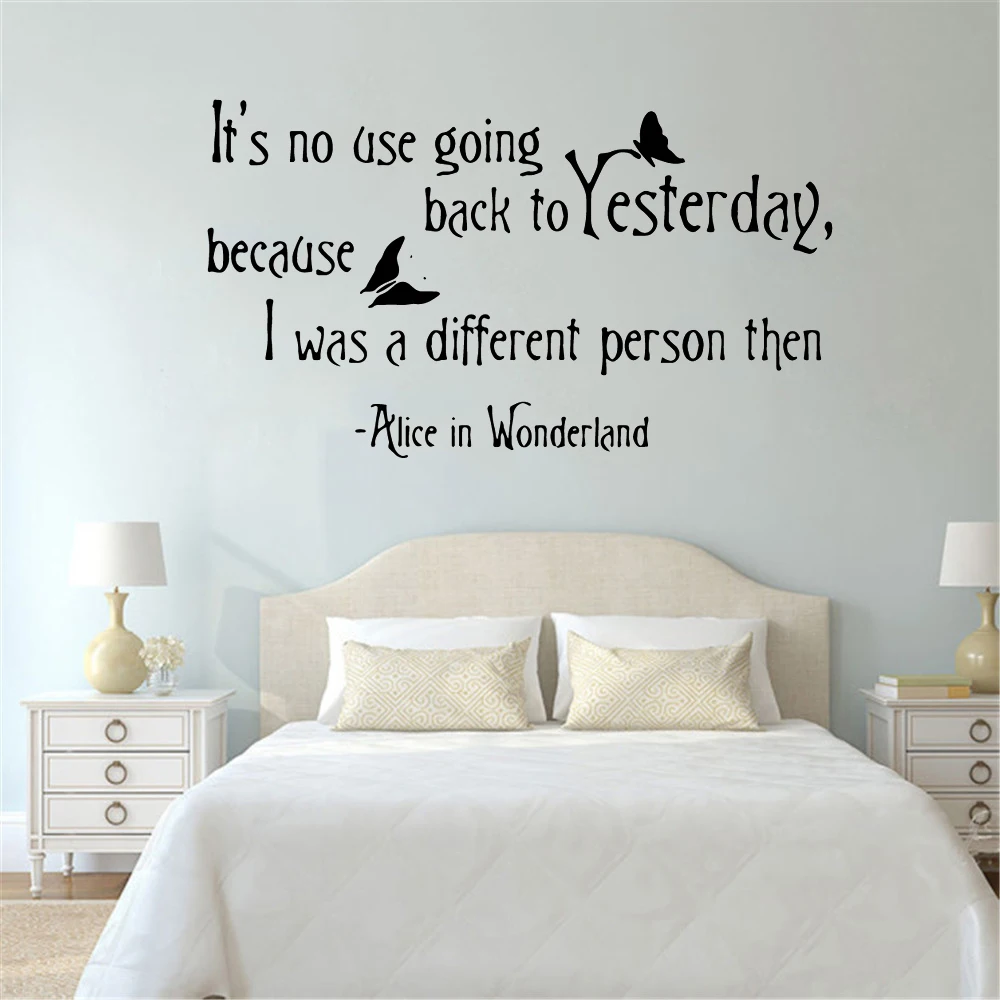 Бесплатная доставка водостойкая Настенная Наклейка Алиса в стране чудес s