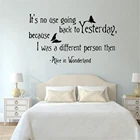 Бесплатная доставка, водостойкая Настенная Наклейка Алиса в стране чудес s, домашний декор, съемная настенная наклейка, художественные наклейки, наклейки