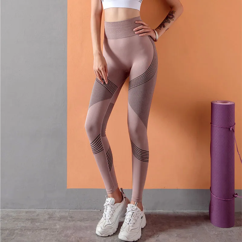 

Women High Waist Fitness Leggings Seamless Energy Tights Workout Running Activewear Yoga Pants Hollow Sport Pants