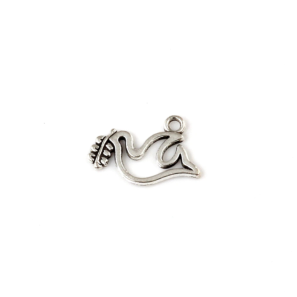 

35Pcs Alloy Peace Dove Charms Pendants For Jewelry Making Bracelet Necklace DIY Accessories 11.2x19MM A-259