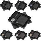 Мужские часы, Роскошные Кварцевые наручные часы, мужские часы с бумажником, подарочный набор, часы для Муж папа, бойфренд