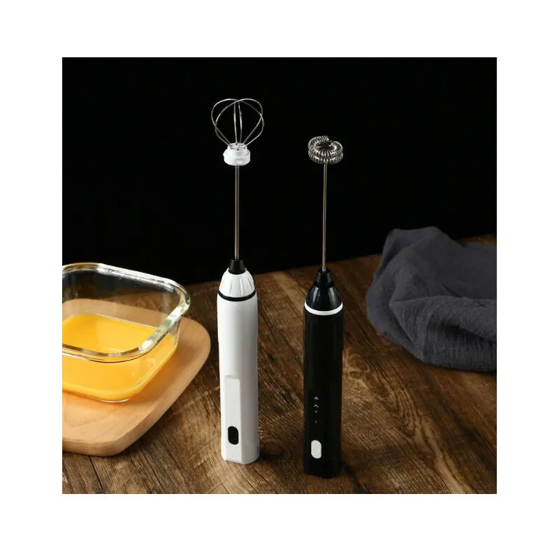 

Egg Beater Coffee Milk Drink Mixer Heads 3 Speed Frother Stirrer USB Rechargeable Handheld Food Blender Whisk