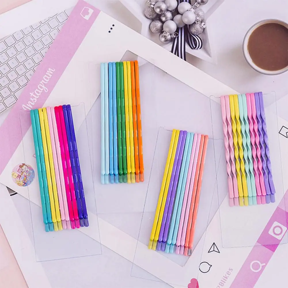 Заколки для волос 10 шт. аксессуары укладки Длинные головные уборы карамельные