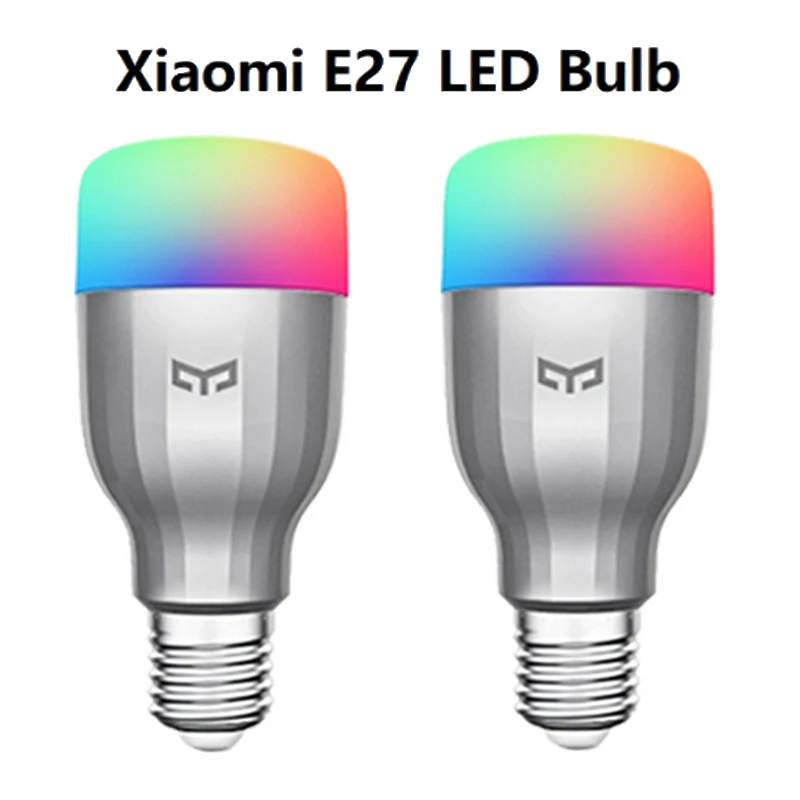 2pcs E27 led Yeelight умный светодиодный цветной лампочка 800 люмен 10 Вт E27 лимонная умная лампа для Mi Home App белый/RGB опция - Цвет: 2pcs E27 led