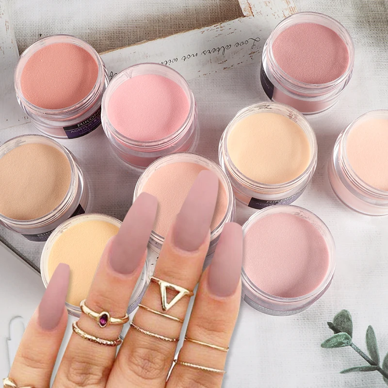 

9 Color Nail Extension Acrylic Powder Nail Supplies For Professionals French Manicure Accessories Polymer Crystal Pigment Powder