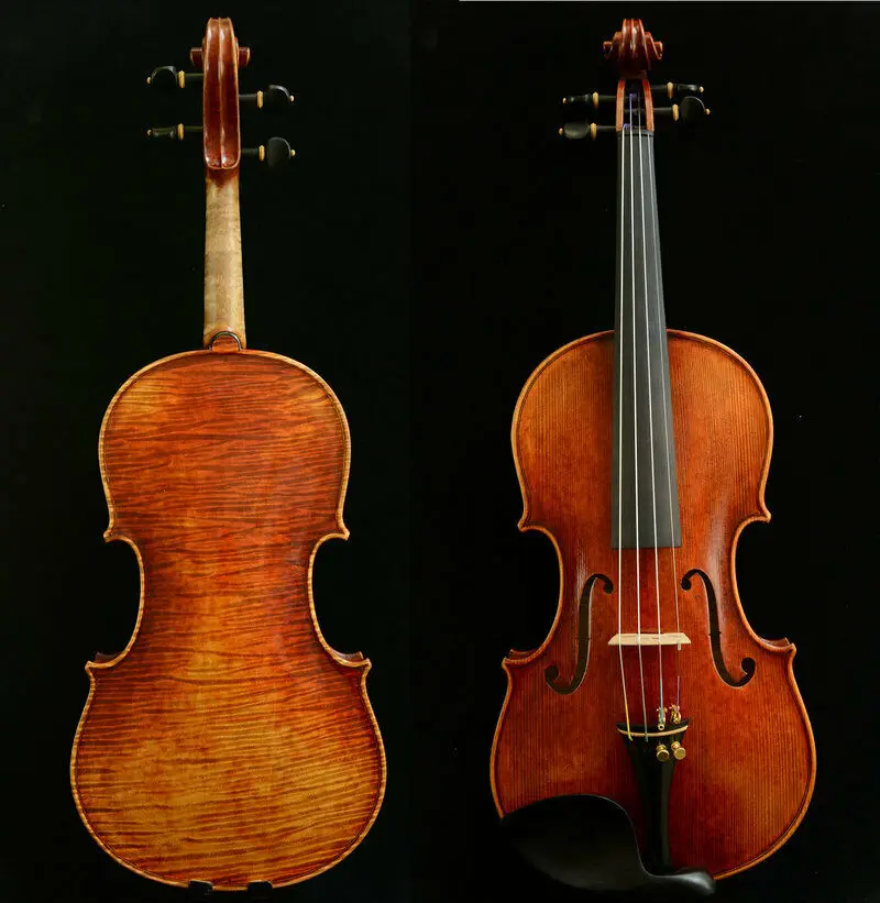 Скрипка Stradivari 1716 Мессии с изображением старинной ели|Скрипка| |