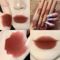 matte velvet lip gloss 6 color waterproof brown liquid lipsticks tint non stick cup sexy lip glaze long lasting makeup cosmetic