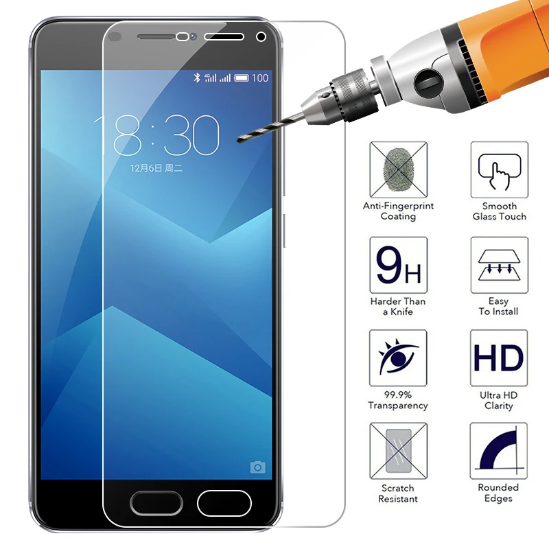 Защитное закаленное стекло для Meizu 16th M6 M3 Note M5S полноэкранная защита 16X M5C M5 Pro7 Plus |
