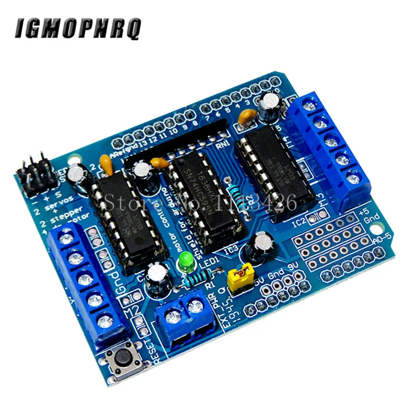 L293D двойной щит привода двигателя для Arduino Duemilanove плата расширения управления