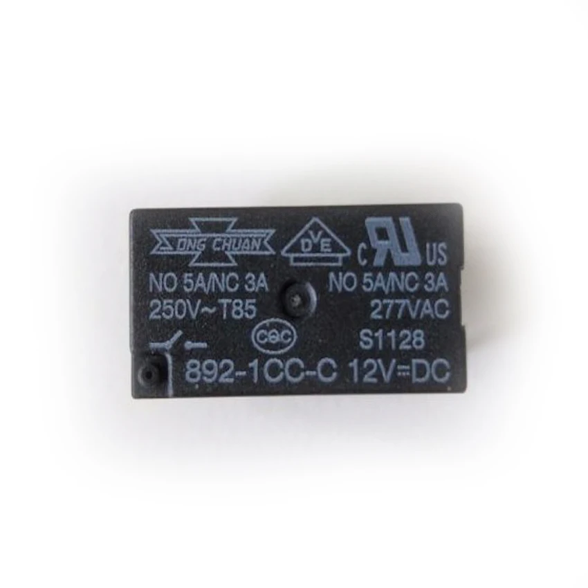 

10PCS/Lot 892-1CC-C 892-1CC-C-12VDC/892-1CC-C-24VDC 12V/24V 5A 5Pin Relay