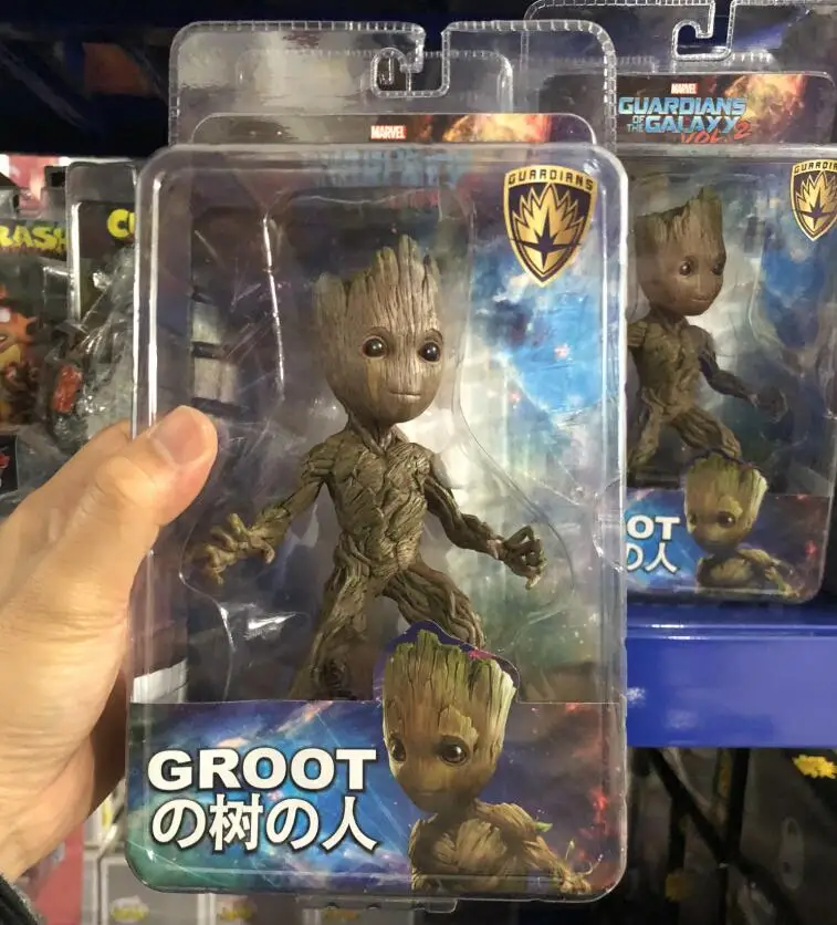 Neca Marvel Groot Guardians of The Galaxy Avengers милая детская игрушка с изображением дерева