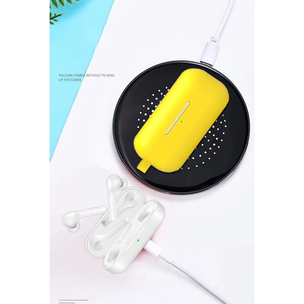 Мягкий ударопрочный чехол для Huawei Freebuds силиконовый защитный наушников