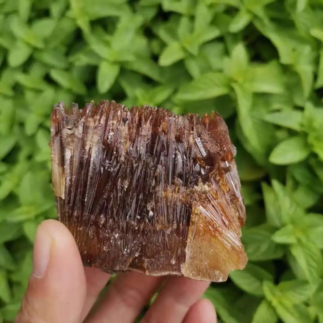 Natural Raw Amber Calcite crystal cluster Rough Minerals Specimen for Reiki Healing | Дом и сад