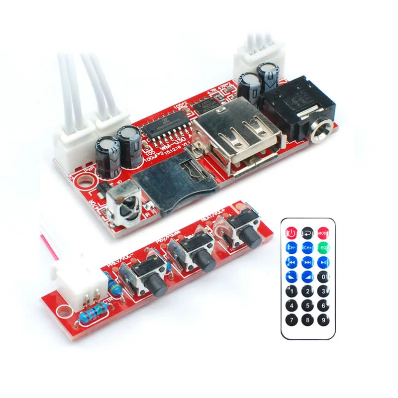 Usb U-Disk T-Flash Micro-Sd карта декодер MP3-плеер Поддержка Mp3 Wav пульт дистанционного