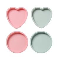 6 inch silicone layered cake mold round heart shape silicone bread pan toast bread mold cake tray mould non stick baking tools