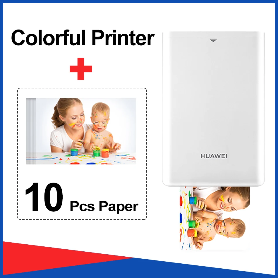 Мини Zink Карманный фотопринтер AR карманный принтер 300 точек/дюйм Bluetooth 4 1 Поддержка