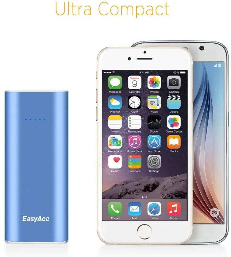 EasyAcc 2nd Gen. Metal 6400mAh Power Bank Bar внешний аккумулятор портативное зарядное устройство