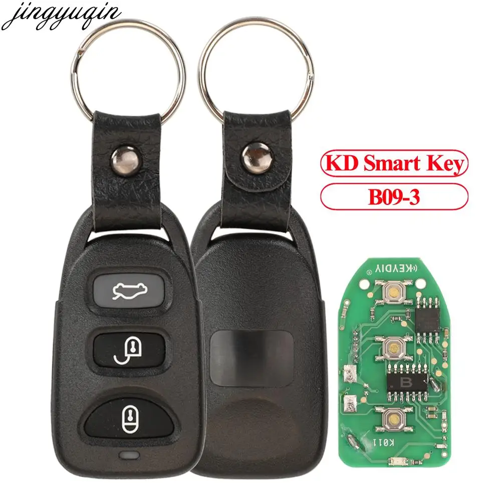 

Jingyuqin B09-3 KD дистанционный Автомобильный ключ сигнализации для Hyundai Тип KeyDiy инструмент универсальный 3 кнопки Smart безключевой вход Fob