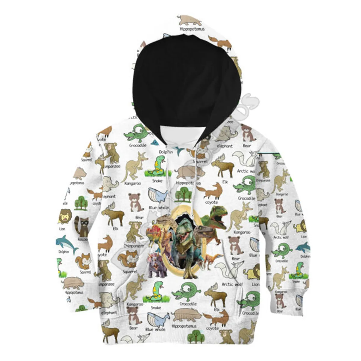 

Hunting Dinosaur Printed Hoodies Kids Pullover Sweatshirt Tracksuit Jacket T Shirts Boy For Girl Funny Animal Apparel 04