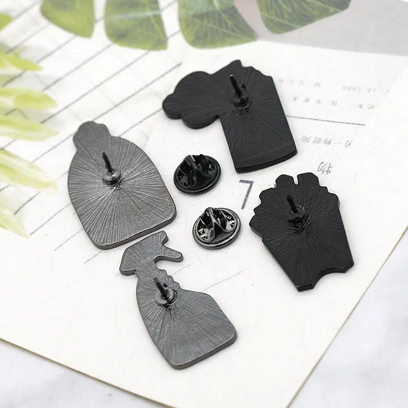 Creative hot style detergent bottle drop oil brooch French fries drink enamel children's lovely jewelry | Украшения и