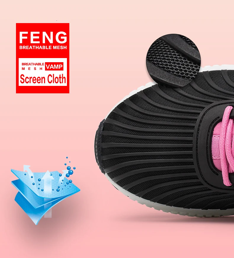 Onemix/Женская обувь для бега, увеличивающая рост; прогулочная обувь для женщин; розовые спортивные кроссовки на резиновой подошве; женская обувь