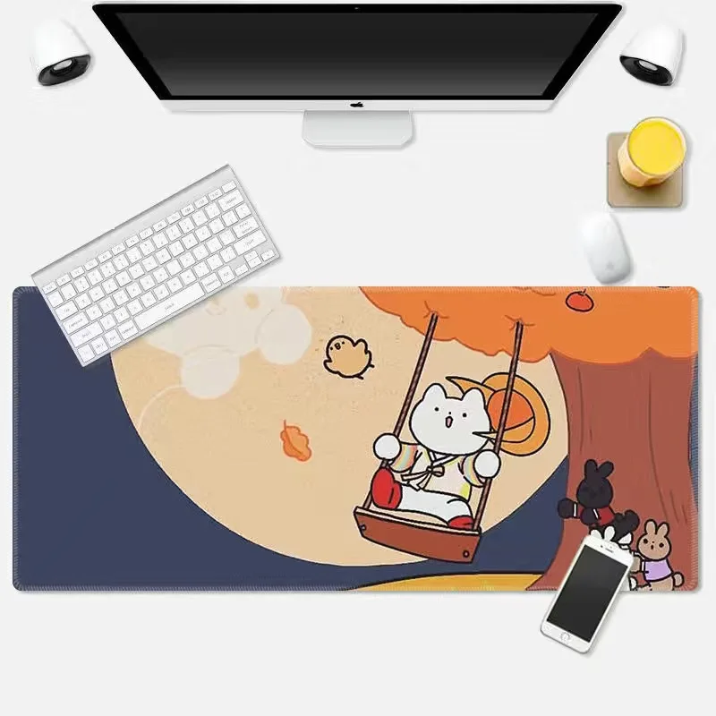 

2021 Country style Gaming Mouse Pad Computer Mousepad Waterproof Desktop Anti-slip Natural Rubber Anime Mouse Pad Gamer Desk Mat