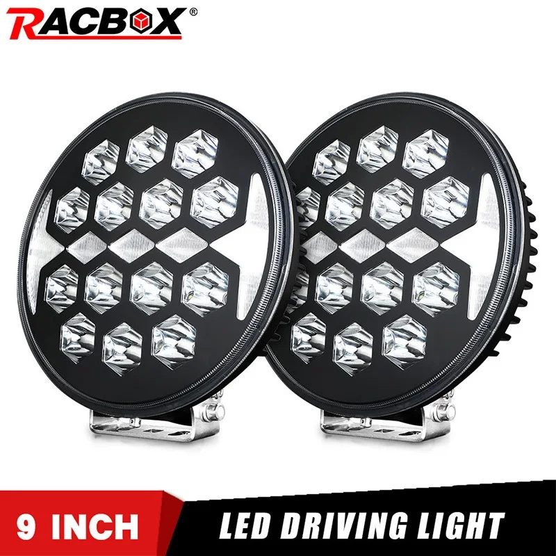 RACBOX 9 Inch 150W High Power LED Work Light Spot Beam Driving Fog Lamp For Jeep ATV UAZ SUV 4WD 4x4 Truck Tractor Car Retrofit |