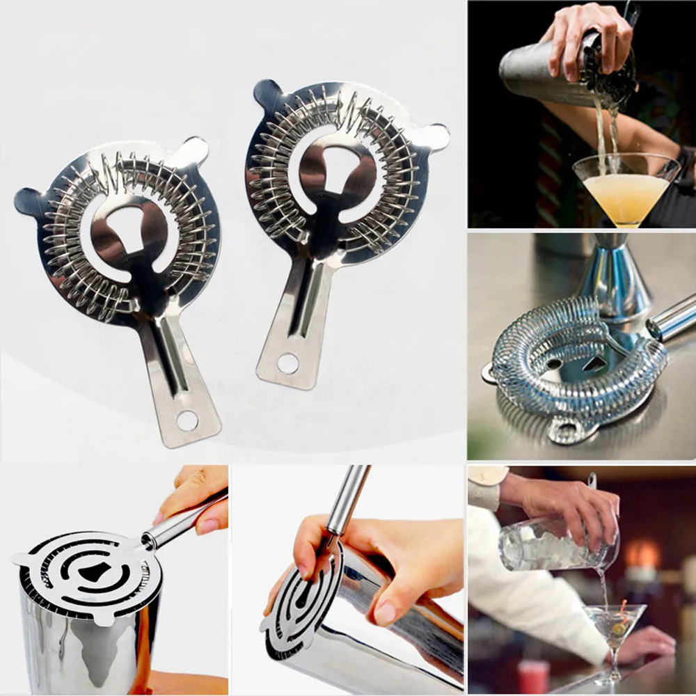 Барменный барный коктейль шейкер из нержавеющей стали винный фильтр для льда