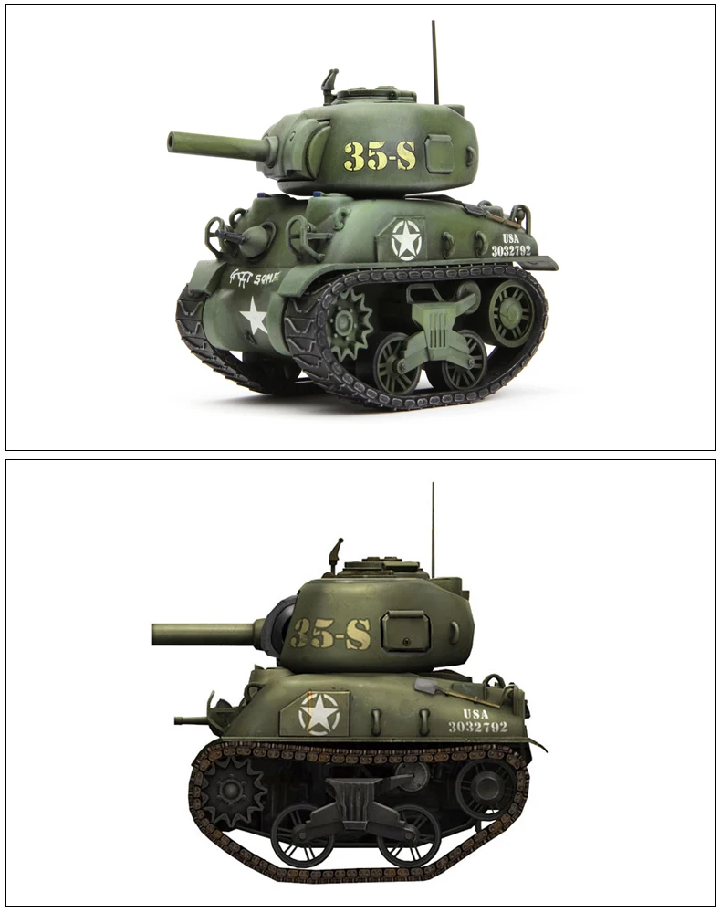 Meng WWT002 M4A1 американский Американский Танк среднего размера модель в стиле