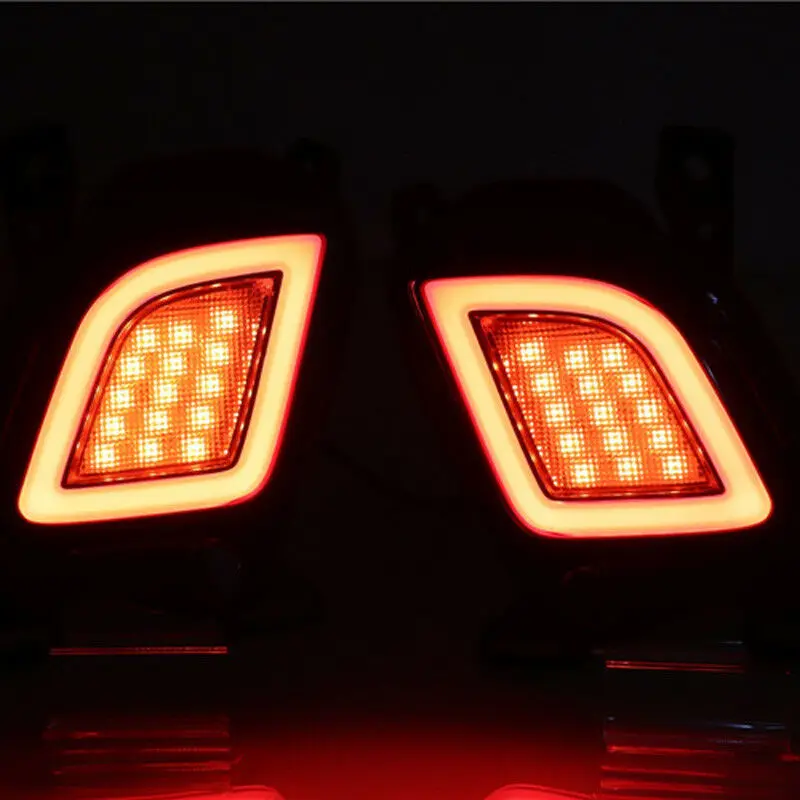 

DHBH-for Toyota Highlander 2015-2020 LED Rear Bumper Reflector Brake Light Fog Light Lamp Indicator Lights Taillights