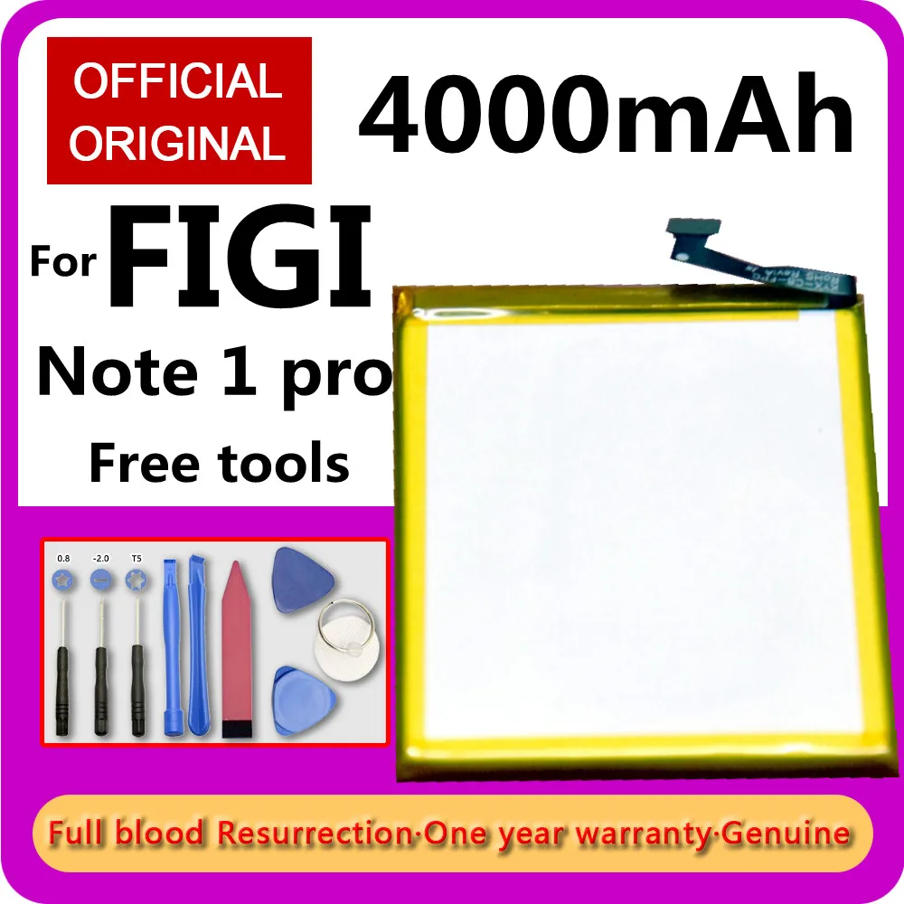 FIGI-Bater&iacute;a de 4000mAh para tel&eacute;fono m&oacute;vil, accesorios de reemplazo de alta capacidad para FIGI Note 1 Pro, inventario, seguimiento y herramientas-0
