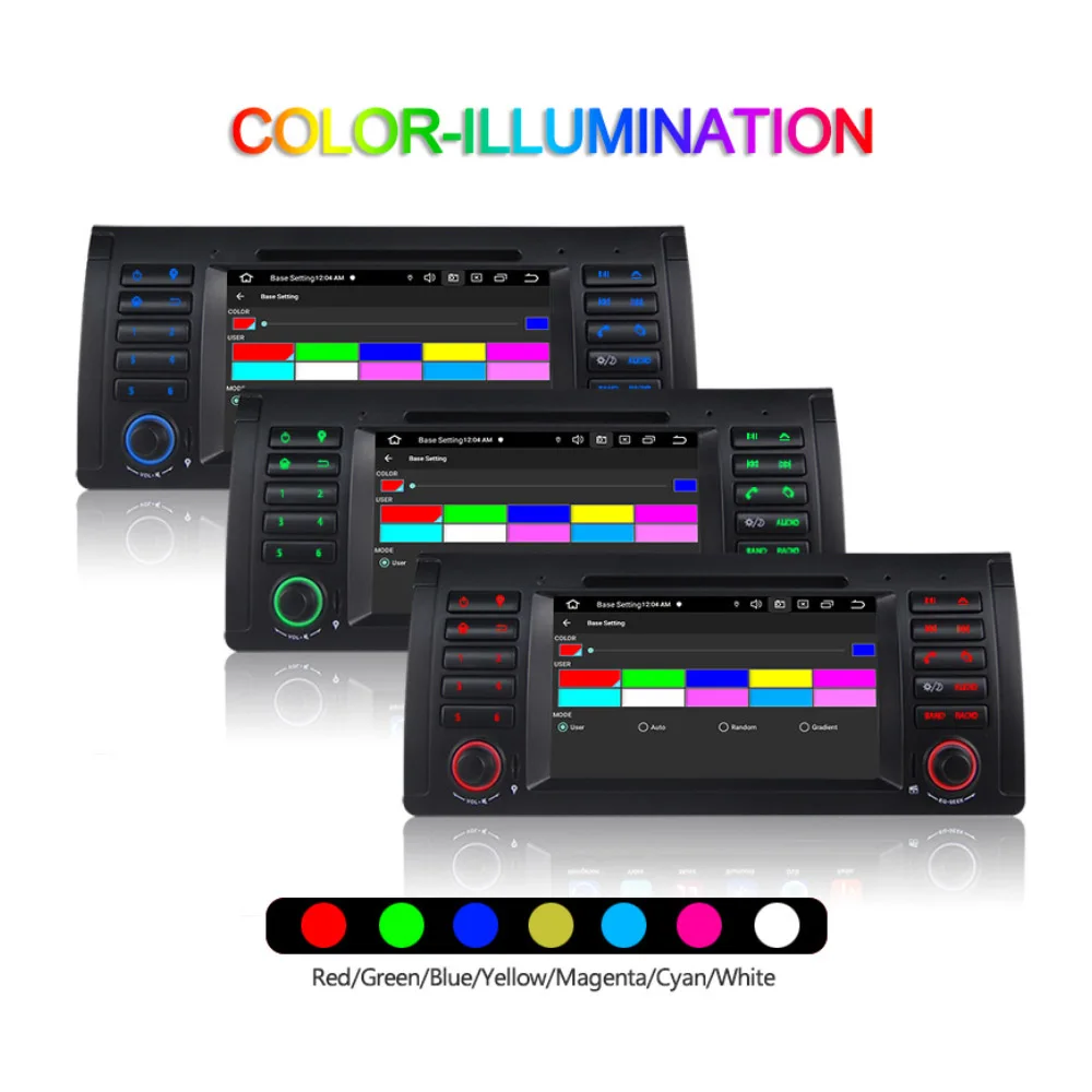 Автомобильный dvd-плеер с сенсорным экраном 4 + 64 ГБ Android 1996 радио зеркалом заднего