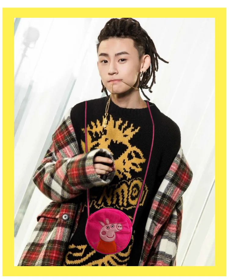 Мягкий плюшевый кошелек для мелочи свинка пеппа детей Джордж свинки хлопковый