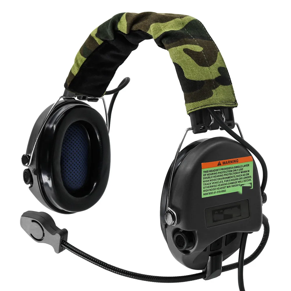 TCIHEADSET Electronic Shooting Headset MSASORDIN Airsoft Military Headphone Pickup Noise Reduction Hearing Protection Earmuffs