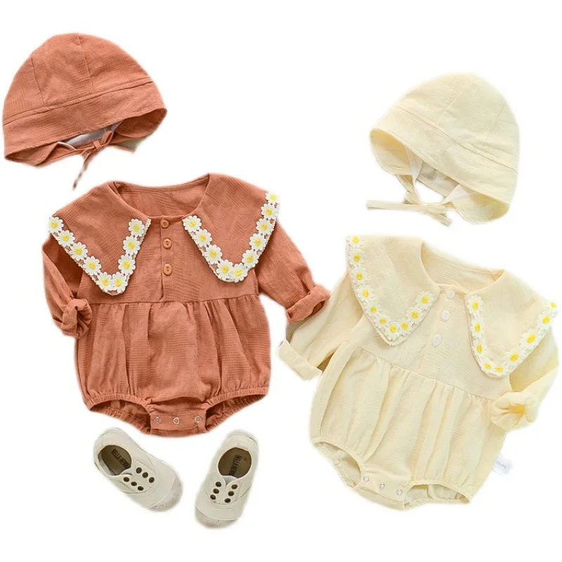 

Новинка, весенне-осенняя одежда для малышей с длинным рукавом и капюшоном, Женская кружевная треугольная сумка для малышей, одежда для плав...