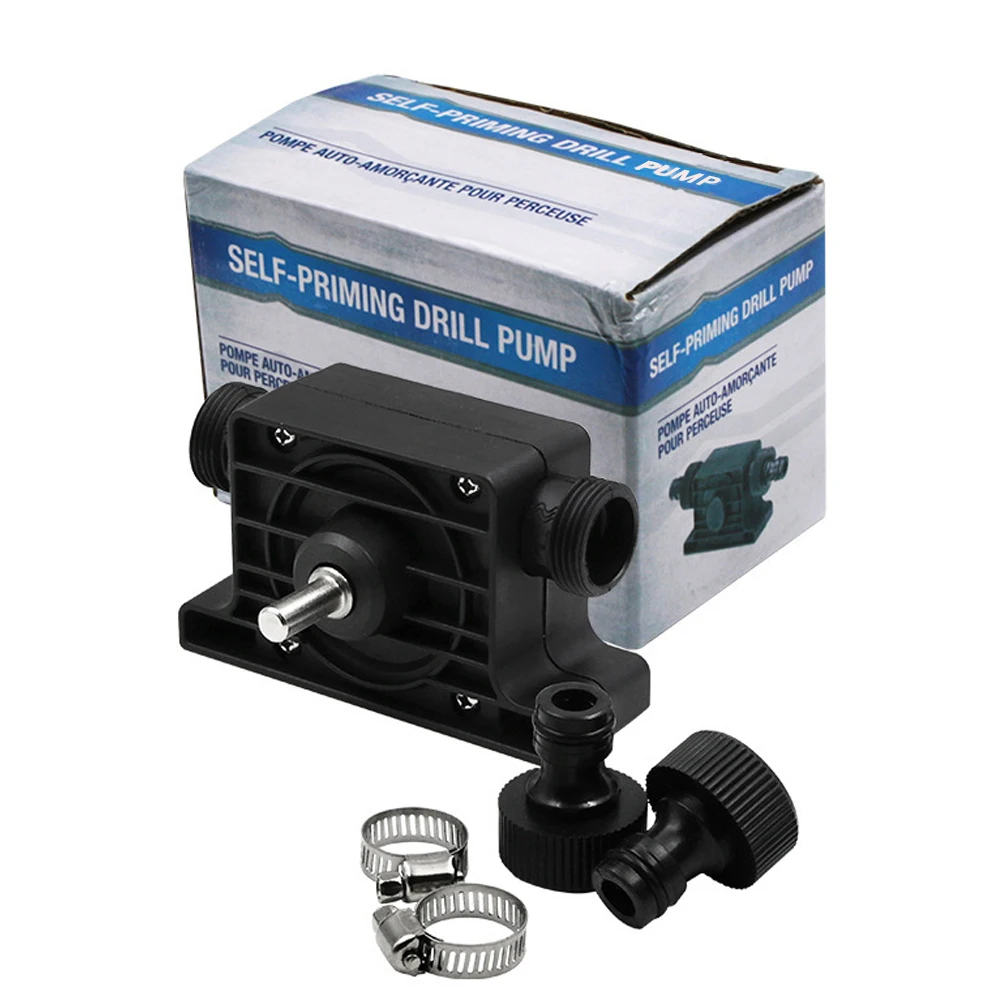 

Portable Electric Drill Oil Pumps Sinks Aquariums Self Priming Transfer Pumps Oil Fluid Water Pump Hose Clamps Connectors Set