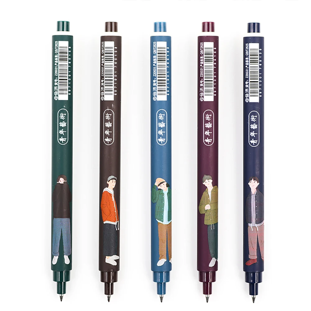 5 шт./набор гелевые ручки с черными чернилами 0 мм| |