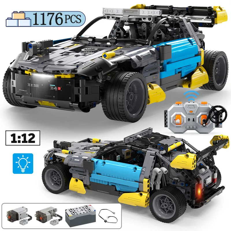 

1176 шт., Детский конструктор «гоночный автомобиль»