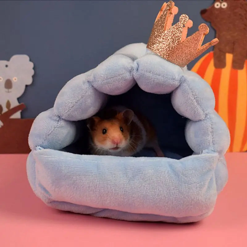 chinchilla rat rabbit bed small pet animal hamster cages warm house nest for guinea pigs mice cotton fabric hot sell free global shipping