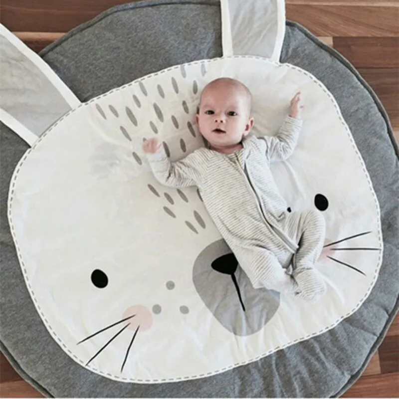 

Gray Rabbit/Bear Kids Game Carpet For Kids Play Adventure Game Thickening Pad Carpets Child Living Toys Mat/Rug Crawl Room For