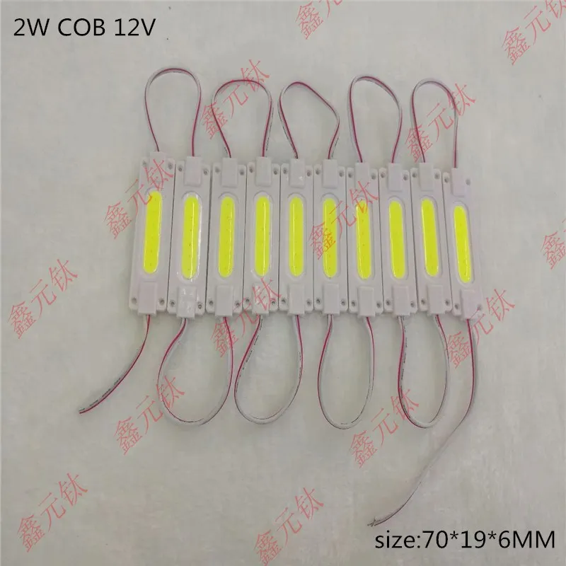2W COB светодиодный модуль, белый теплый белый декоративный светильник, рекламная лампа, светящееся слово, подсветка, астигматизм, 20 шт./партия