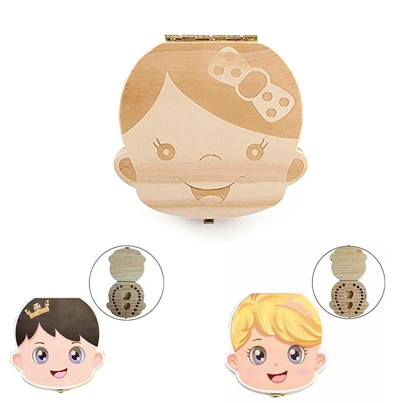 

Newborn Baby Lanugo and Tooth Wooden Storage Box Umbilical Organizer Teeth Collect Gift Keepsakes Save Kids Growth Souvenir