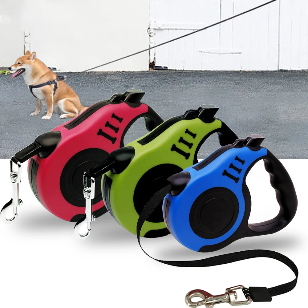 

Durable Dog Leash Automatic Retractable Nylon Dog Lead Extending Puppy Walking Running Leads For Small Medium Dogs Pet Supplies