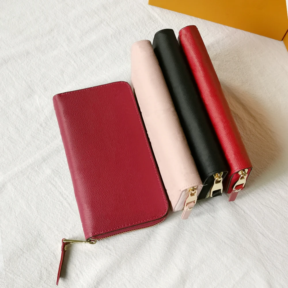 

Высококачественный Классический роскошный дизайн Anaglyph темно-зернистый Длинный кошелек с отделением на молнии 100% натуральная кожа Бесплат...